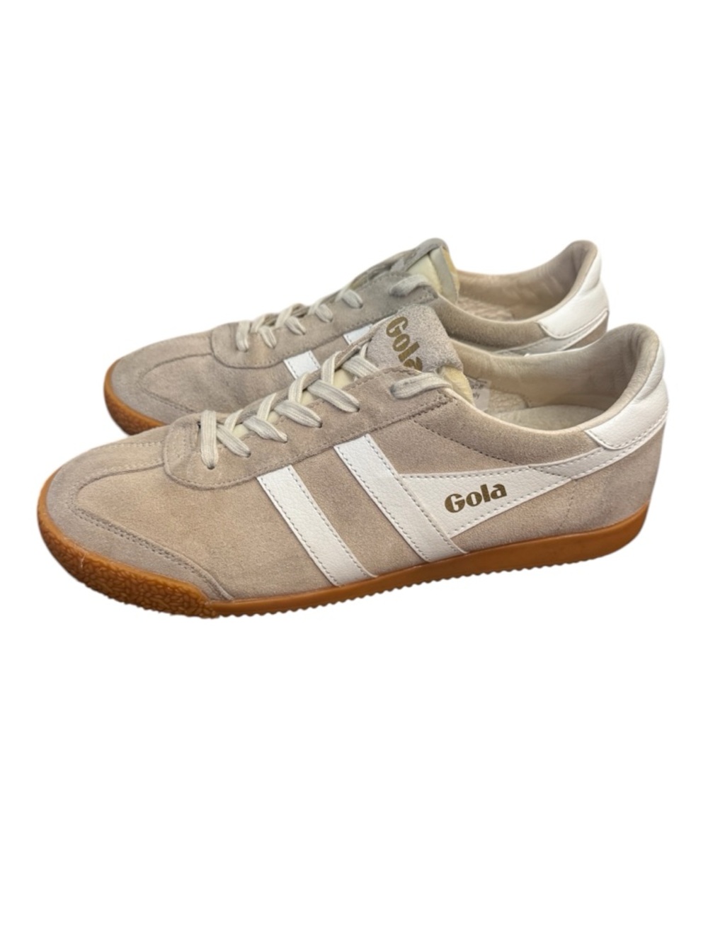 SOLD Gola Women's Elan Suede Sneakers Bone/White 9.5 Medium US Retro Sporty